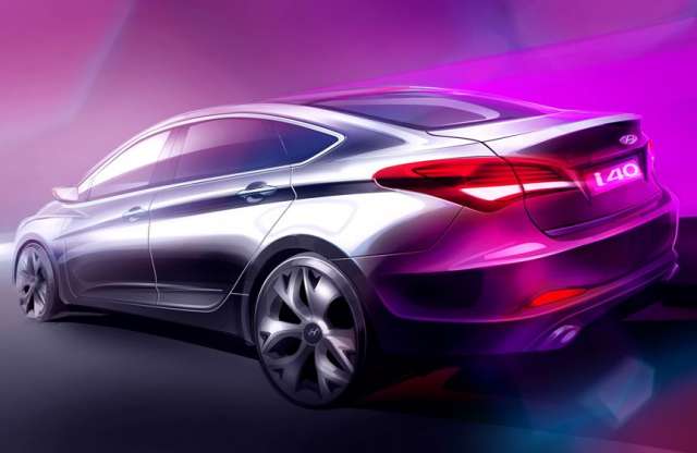 Négyajtós Hyundai i40 Barcelonában