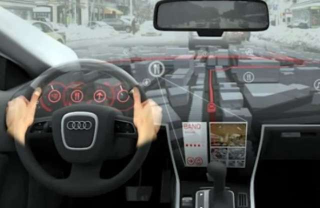 Műszerfalat beborító 3D-s navigáció