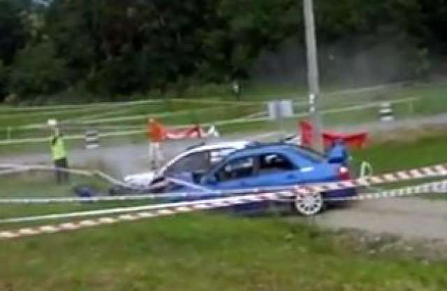 Lancer EVO és Impreza STI karambolja