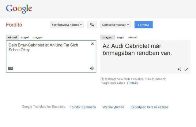BMW helyett Audit dicsér a Google