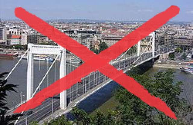 E hétvégén az Erzsébet hidat likvidálják a közlekedésből