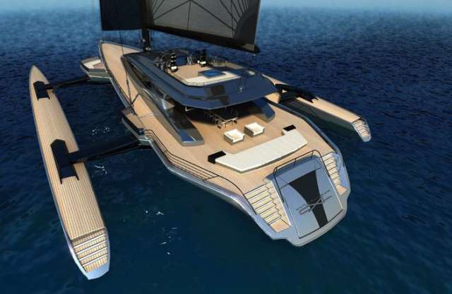 Kocsibeállóval készül a McLaren hatalmas luxustrimaránja