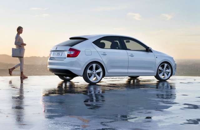 Ilyen lehet az ötajtós Skoda Rapid