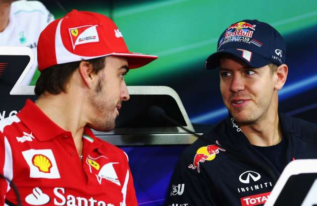 Vettel csak nyert, de Alonso a legjobb