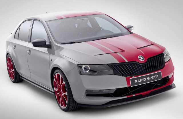 Újabb gyári fotókon a Skoda Rapid Sport Concept