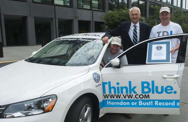 Guinness-rekord: Passat TDI 3 literes fogyasztással