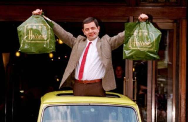 Ringbe szállt Mr. Bean autója