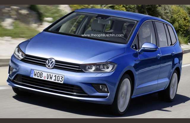 Az új, csinos egyenarcot kapja majd a VW Touran is