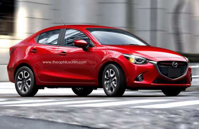 Ez csak fantázia: szedán az új Mazda2-ből