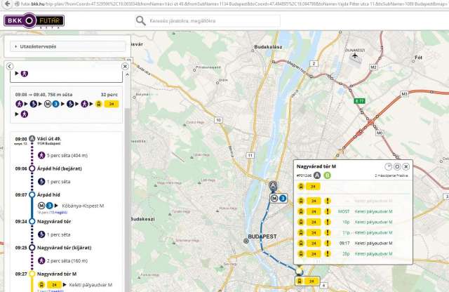 Már bárki számára követhetők a neten a BKV – egyes – járatai