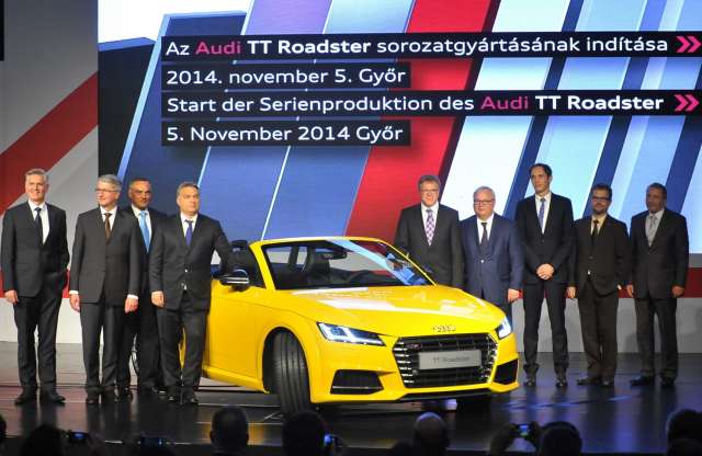Új Audi TT Roadster Győrből – Orbán Viktor is beleült