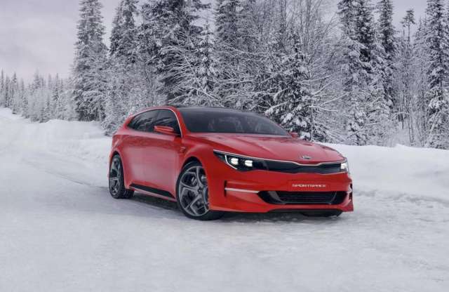 Valami vagány kombi a hóban - képeken a Kia Sportspace