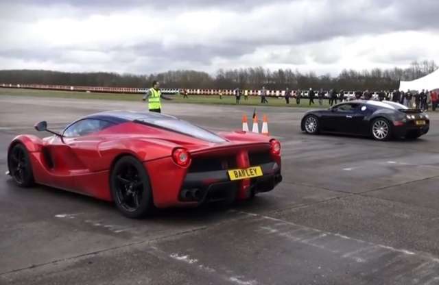 A Bugatti Veyron újra gyorsulásra hívta a LaFerrarit