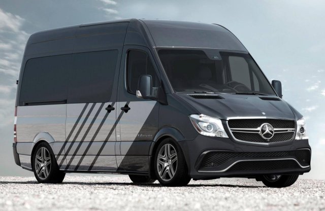 Itt a Mercedes áprilisi tréfája: az 510 lovas, V8-as Sprinter