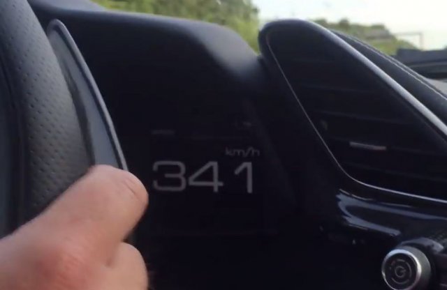 Videó: 341 km/h a Ferrari 488 GTB végsebessége