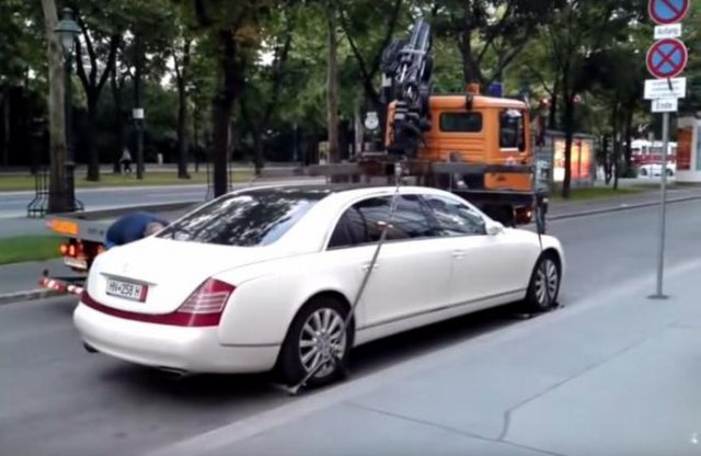 A Maybach 62 S túl nehéz volt a lopósautónak