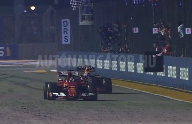 Vettel Ferrarival győzött a Forma-1 Szingapúri Nagydíján