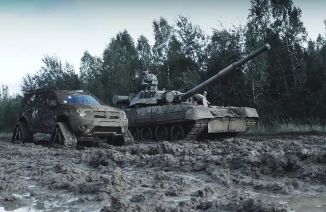 Lánctalpas Duster hívta ki a T80 harckocsit