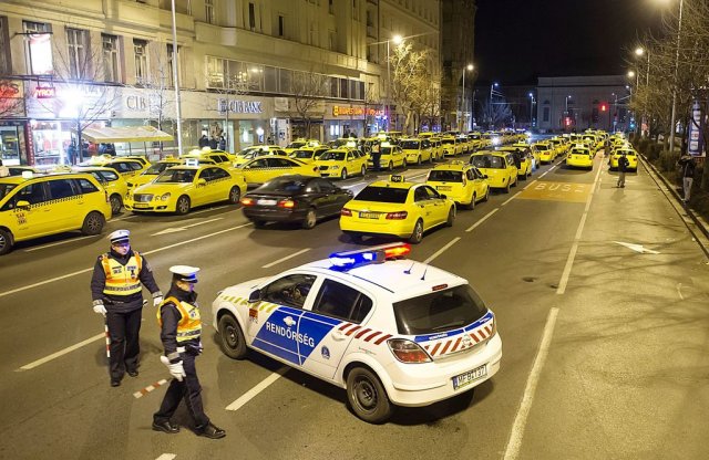 Újabb taxis demonstráció várható Budapesten