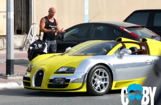 Találó tréfa: Toyota helyett Bugattival érkezett az Uber-sofőr