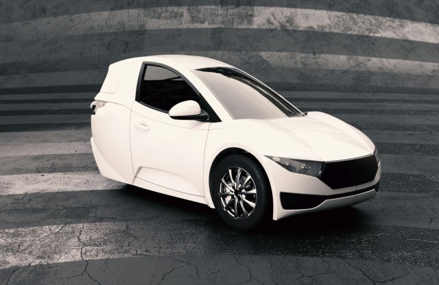 Háromkerekű villanyjármű munkába járáshoz