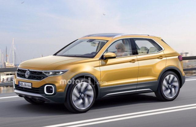 Grafikán a Volkswagen mini-crossovere