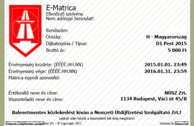 Örüljünk, már idén megvehetjük a jövő évi autópályamatricákat!
