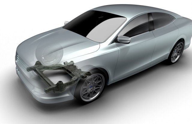 Karbonszálas segédkeretet tesztel a Ford