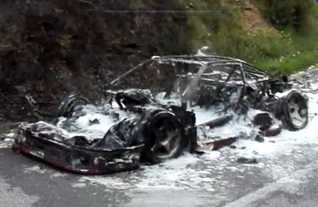 Porrá égett a farmon csapató fickó F40-ese