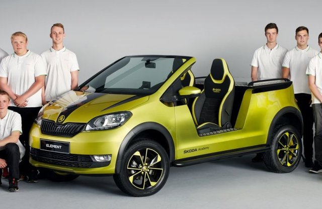 Kabrió tanulmányautó a Skoda tanoncaitól