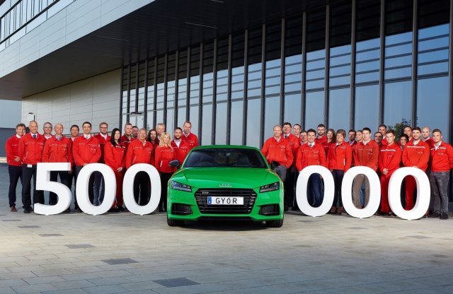 Elkészült a félmilliomodik Audi Győrben