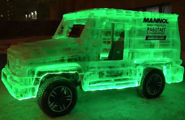 Jégbe bújt a Mercedes G-osztály