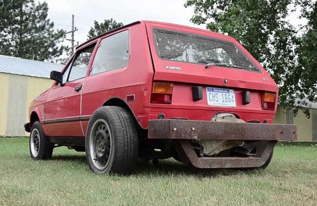 Szétveti az erő a V8-as Yugót!