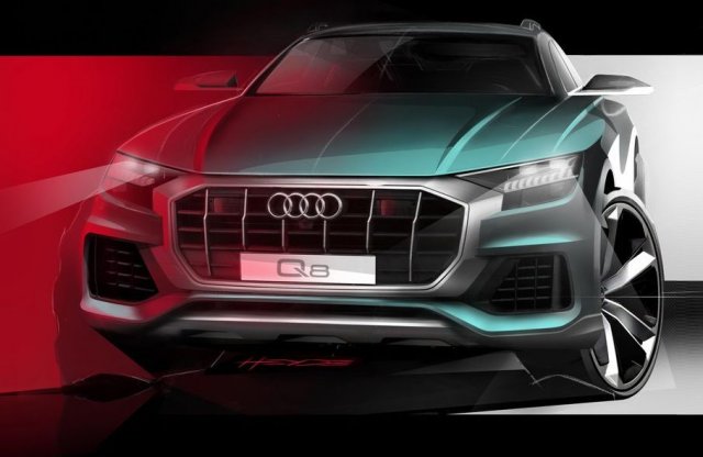 Az első skicc az Audi Q8 arcáról!