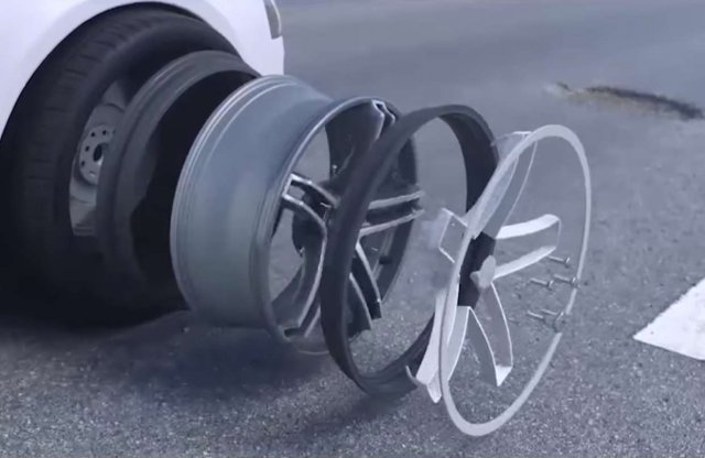 Itt egy megoldás, ami megvédi a gumit a kátyúktól