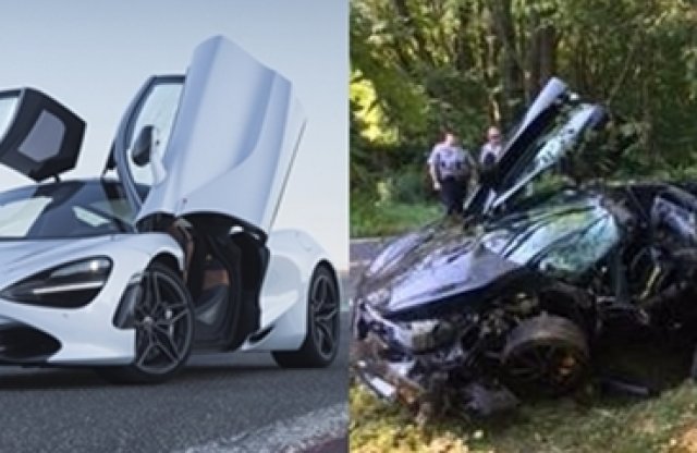 Totálkárosra törtek egy új Mclaren 720S-t