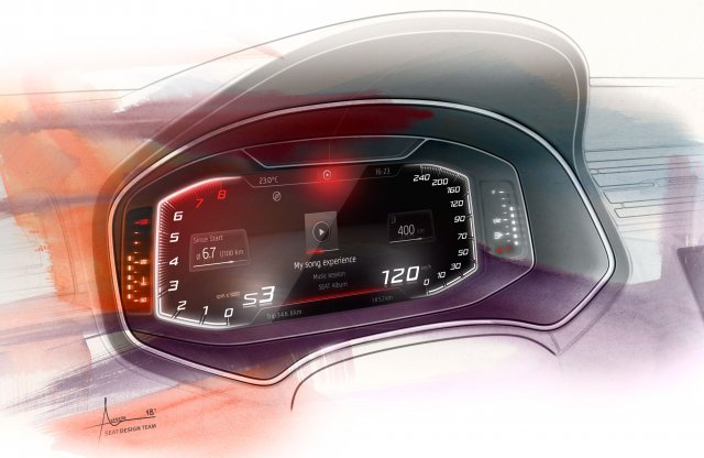 Digitális műszerfallal erősítenek a legkisebb SEAT-ok