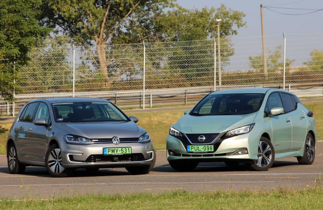 Melyik a jobb? A Nissan Leaf vagy a VW e-Golf? Megnéztük