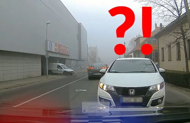 Szembe a rendőrautóval? Nem szerencsés!