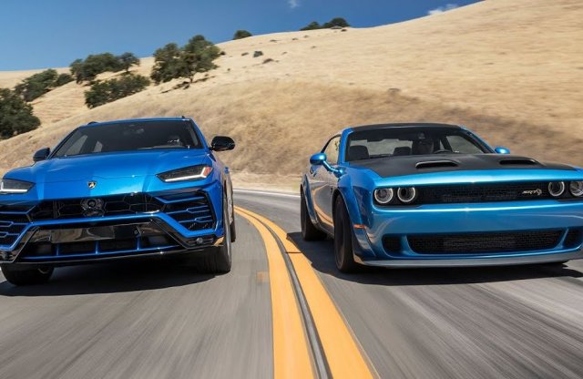 Bika a cica ellen – Lamborghini Urus vs. Dodge Hellcat csata