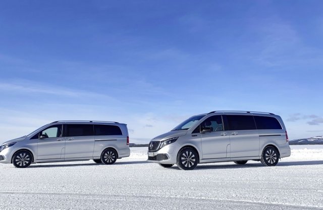 Síelni is mehetünk majd a Mercedes-Benz elektromos kisbuszával