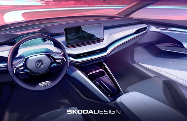 Már látható a legújabb Skoda beltere és műszerfala