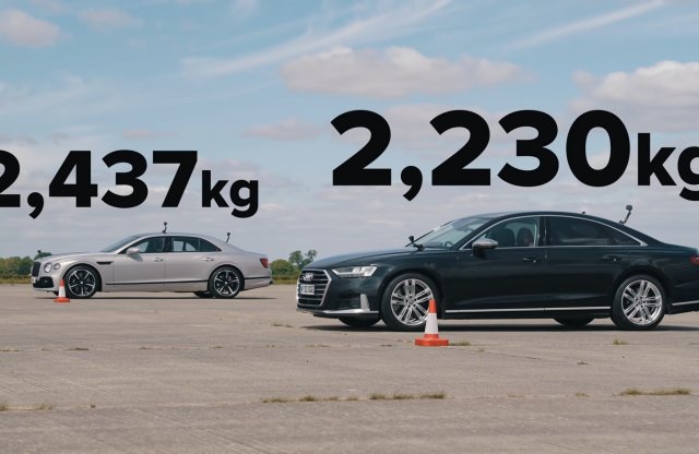 Audi S8 vs. Bentley Flying Spur keresztben és hosszában