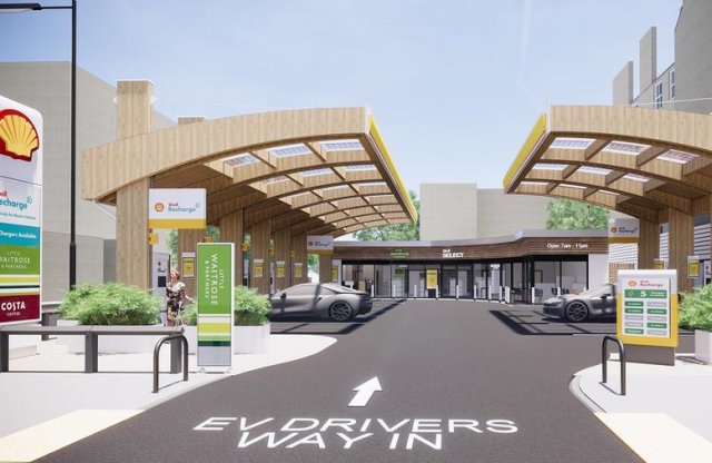 Íme a jövő töltőállomása, legalábbis a Shell elképzelése szerint