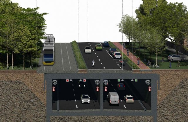 Föld alatt futhat Budapest új körútja