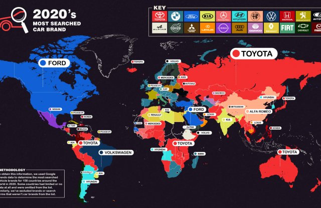 Mutatjuk az internetezőket leginkább érdeklő autómárkákat