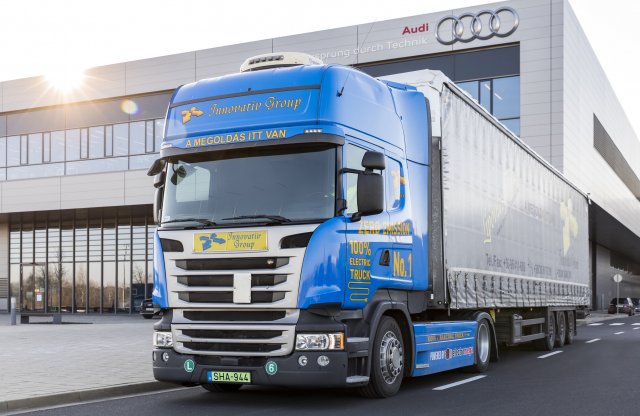 Elektromos kamion az Audinál