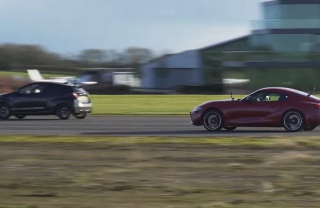 Csúcs-Toyoták egymás ellen: GR Yaris vs Supra gyorsulási verseny