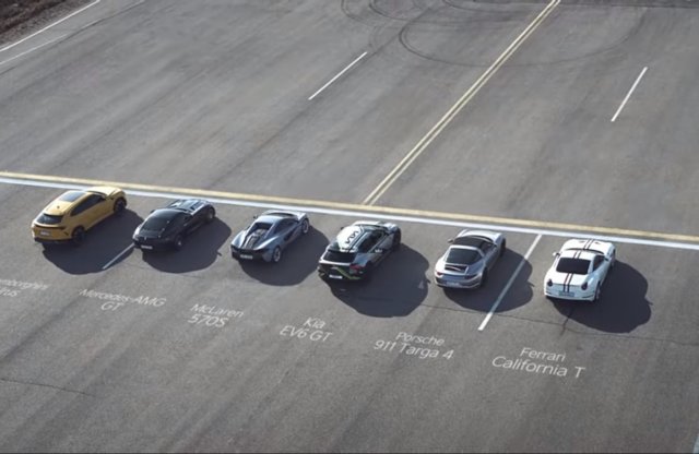 Vajon legyorsulja a Kia EV6 ezeket a sportautókat? Íme a videó!