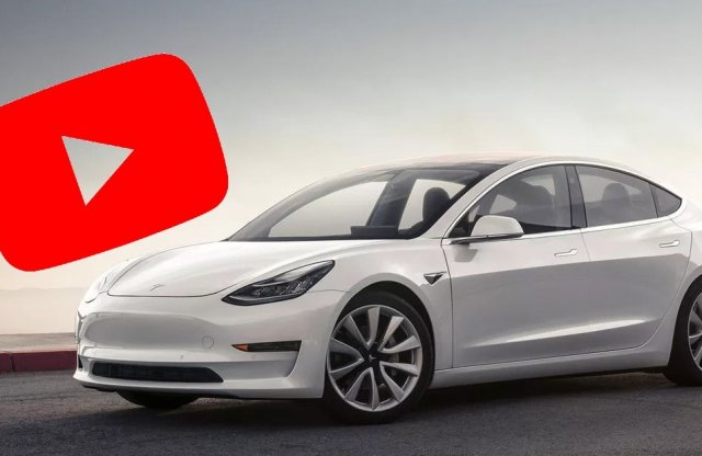 A Youtube 10 legnépszerűbb autótípusából 4 Tesla, élen a Model 3